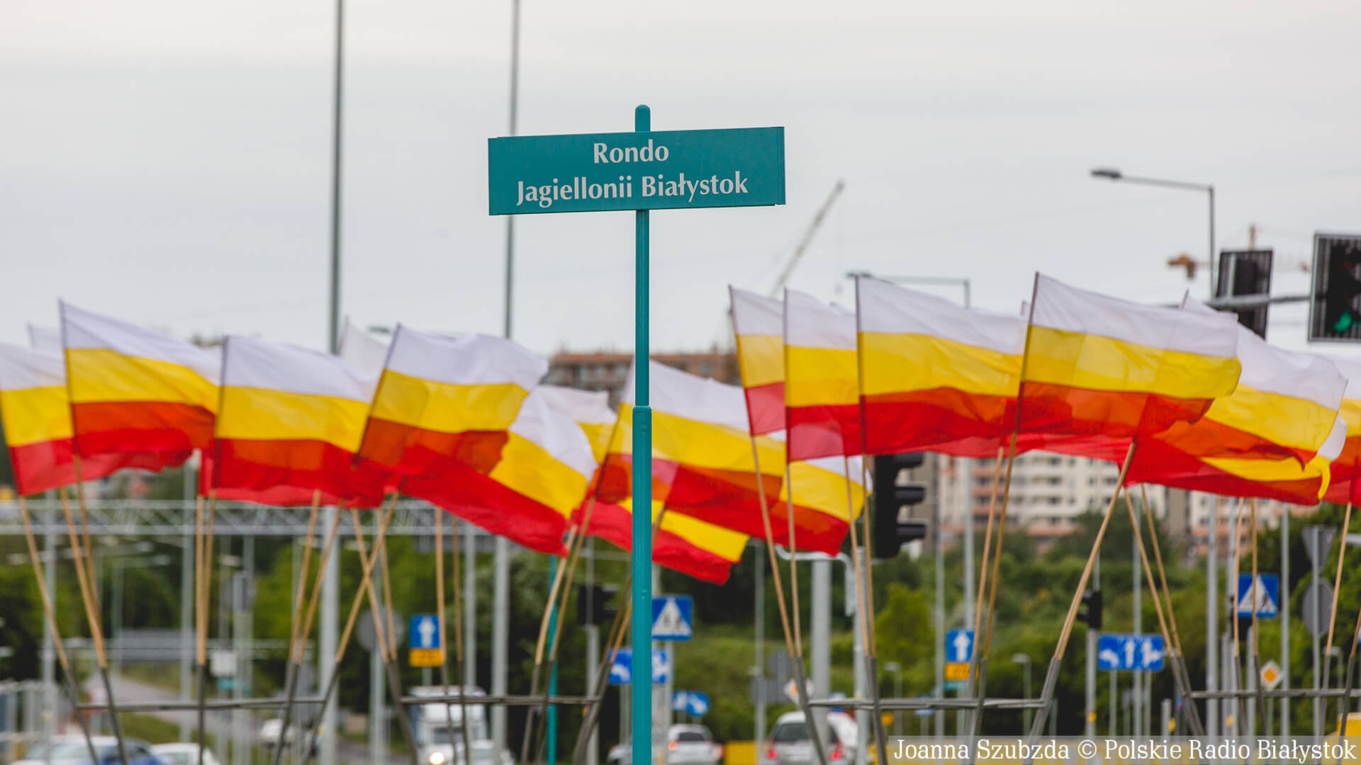 Na razie nie będzie kolejnego przetargu na budowę masztu z flagą Jagiellonii w Białymstoku