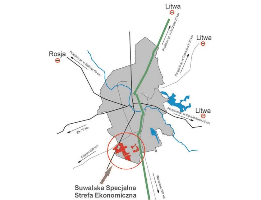 Ok. 41 ha na sprzedaż pod inwestycje w Suwalskiej SSE