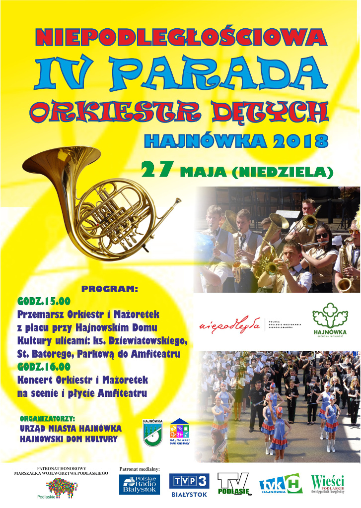 Niepodległościowa Parada Orkiestr Dętych - Hajnówka 2018