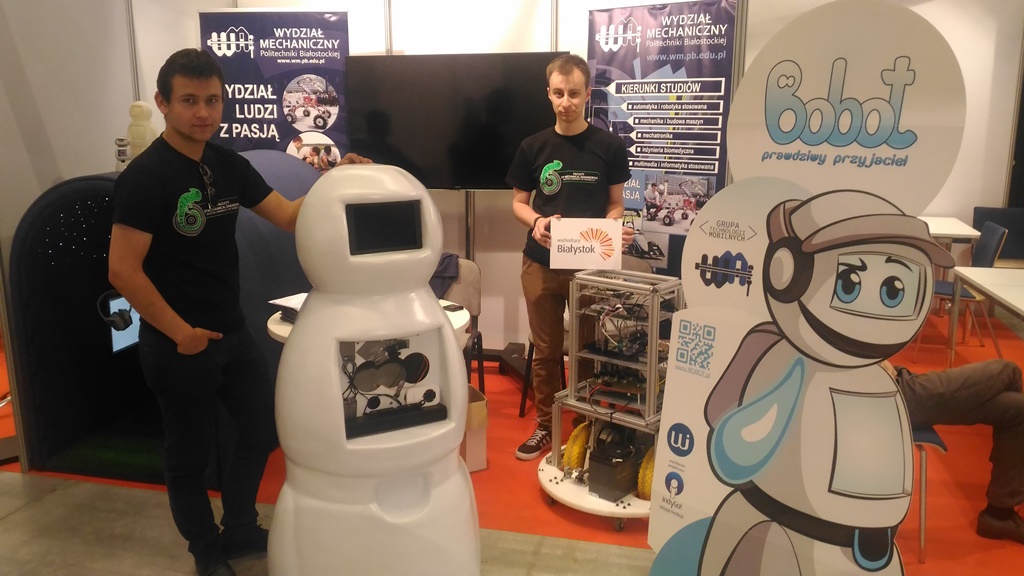 Dwa roboty studentów Politechniki Białostockiej nagrodzone złotymi medalami w Katowicach