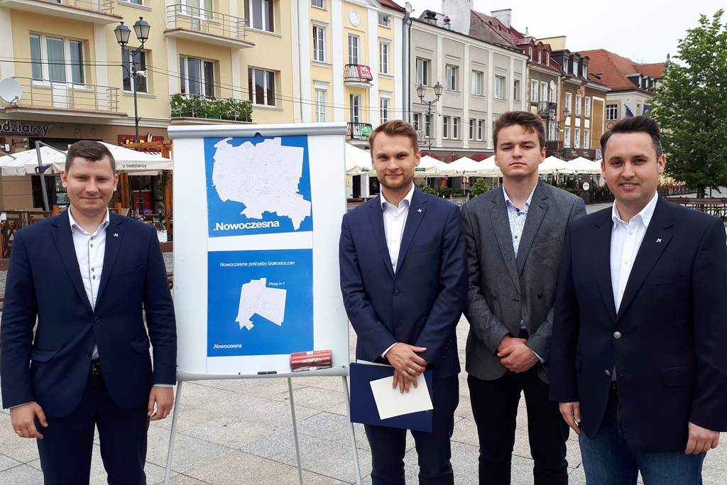 Działacze Nowoczesnej chcą poznać opinie mieszkańców Białegostoku na temat problemów w mieście