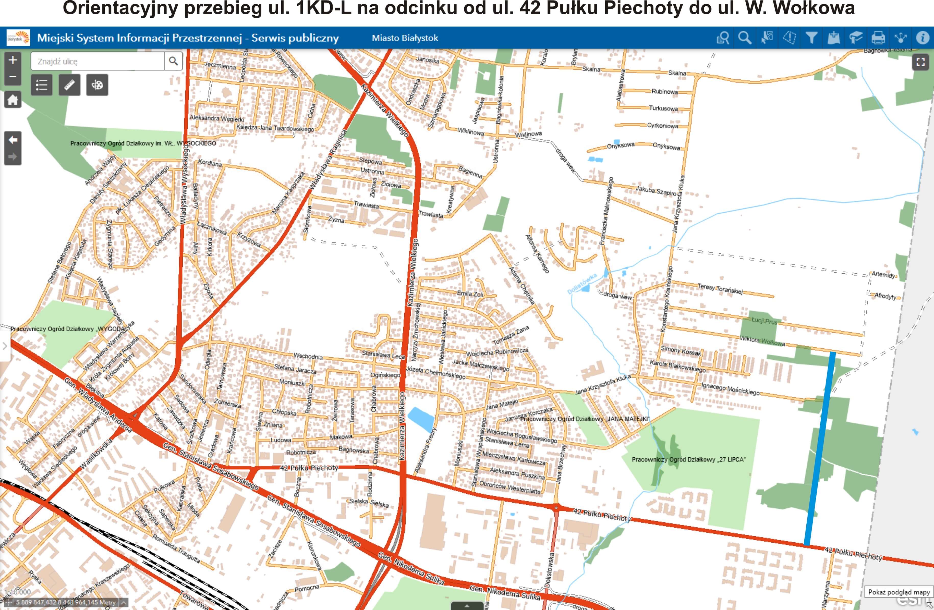 Nowa ulica połączy białostockie osiedla Bagnówka i Wygoda [mapa]