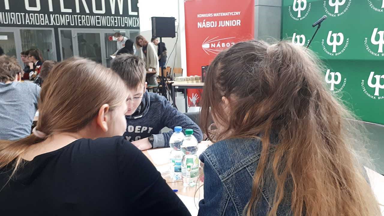 Podlascy uczniowie w konkursie matematycznym "Náboj Junior"