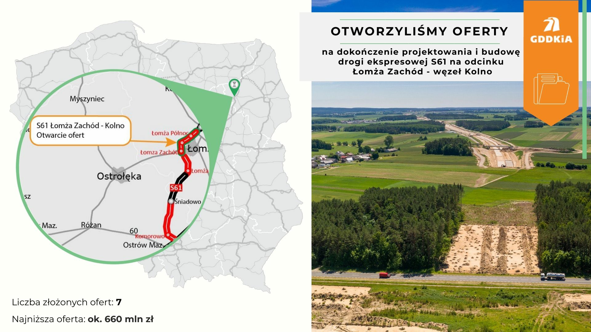 Siedem ofert w przetargu na budowę obwodnicy Łomży