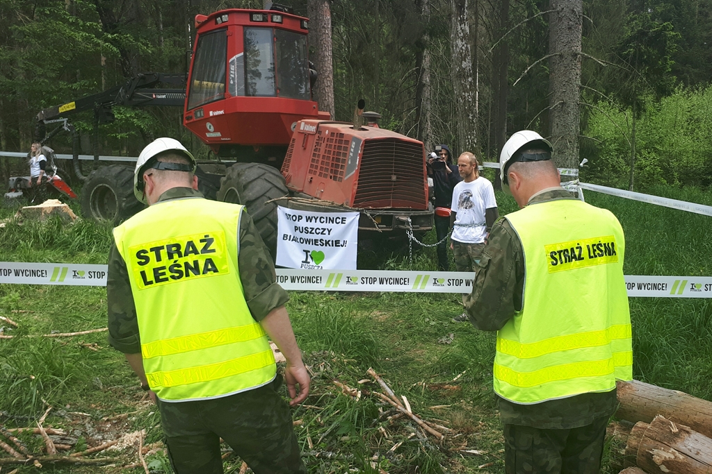 Kapelan złożył doniesienie, ale na razie nie ma dowodów, by doszło do napaści w puszczy