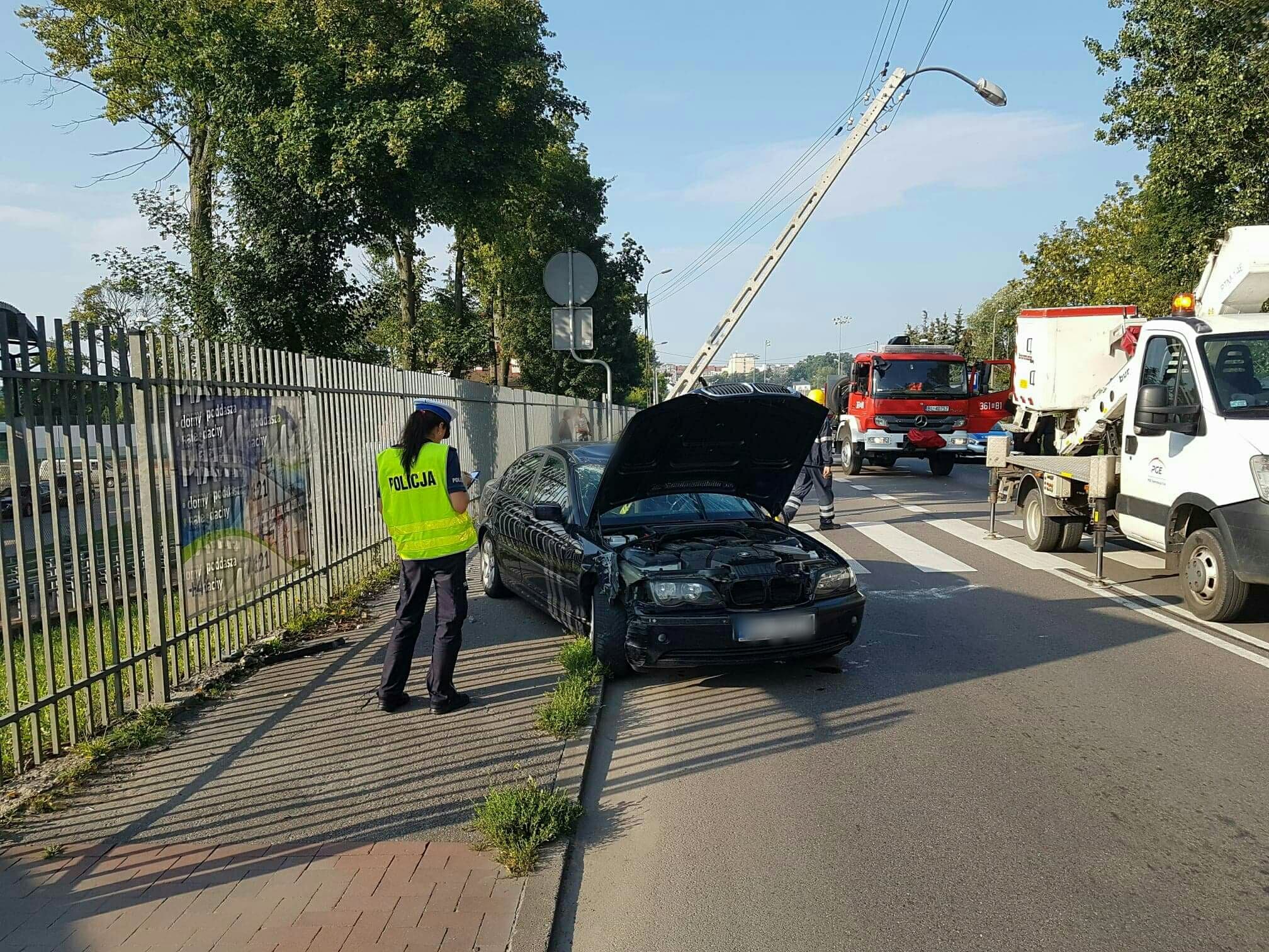 Wypadek w Łomży - kierowca BMW miał blisko 4 promile alkoholu w organizmie