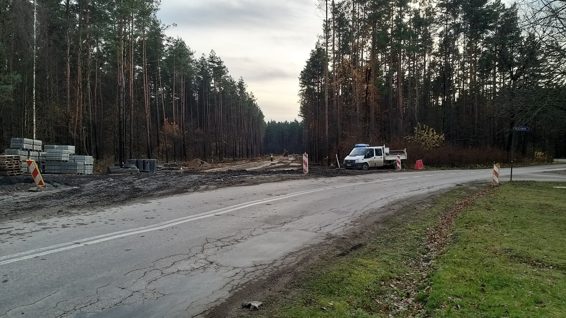 Trwają prace przy przebudowie fragmentu trasy z Białegostoku do Sowlan