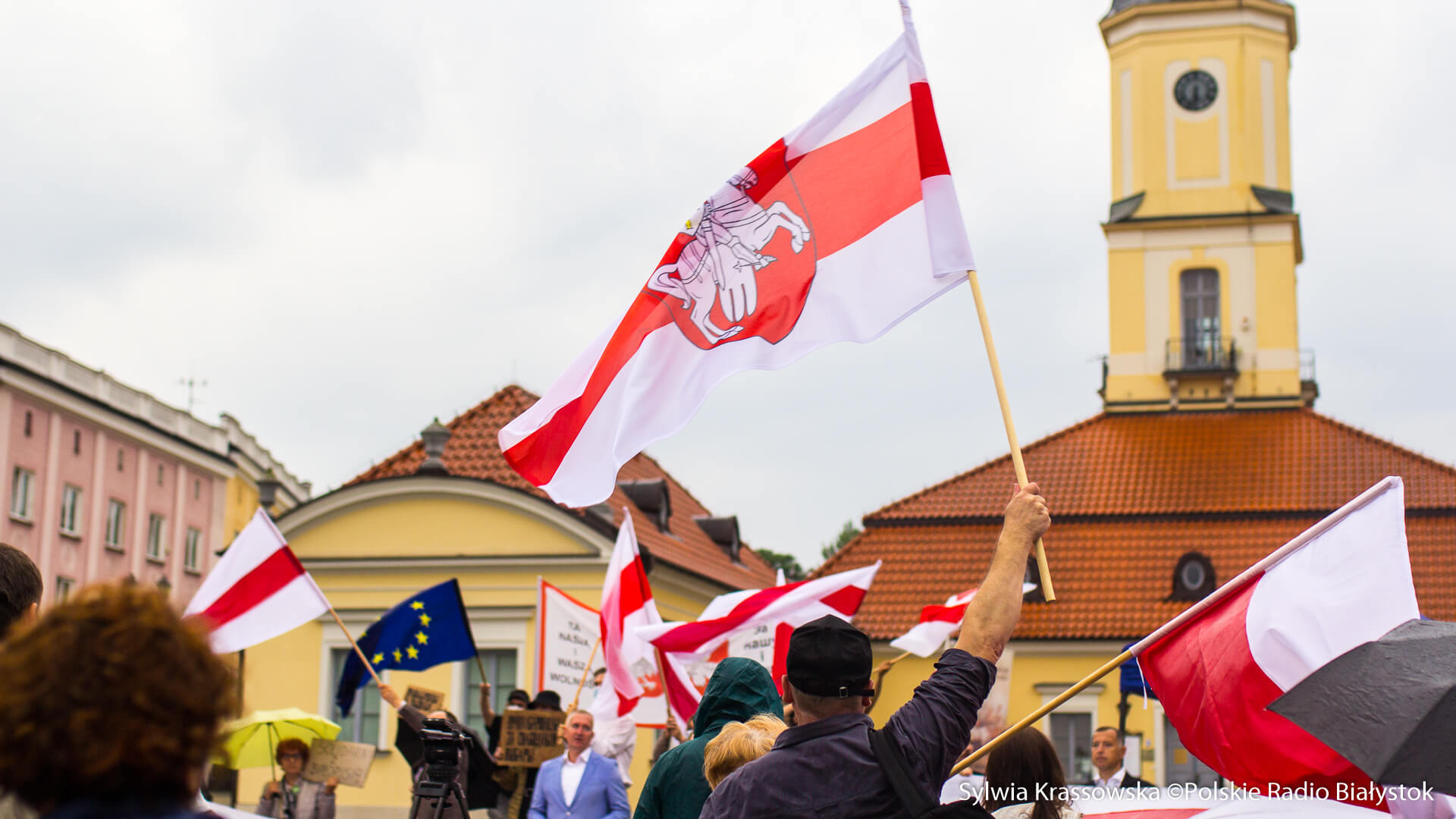 Emeryci protestowali w Mińsku - zatrzymano dwie osoby