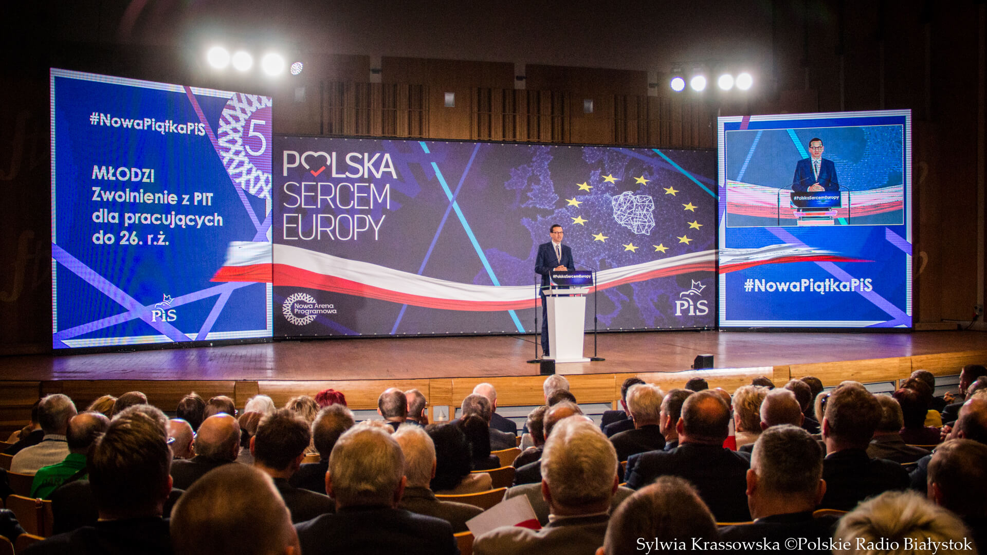 "Na Podlasiu będzie nie tylko geograficzny, ale i gospodarczy środek Europy". Konwencja wyborcza PiS [zdjęcia, wideo]