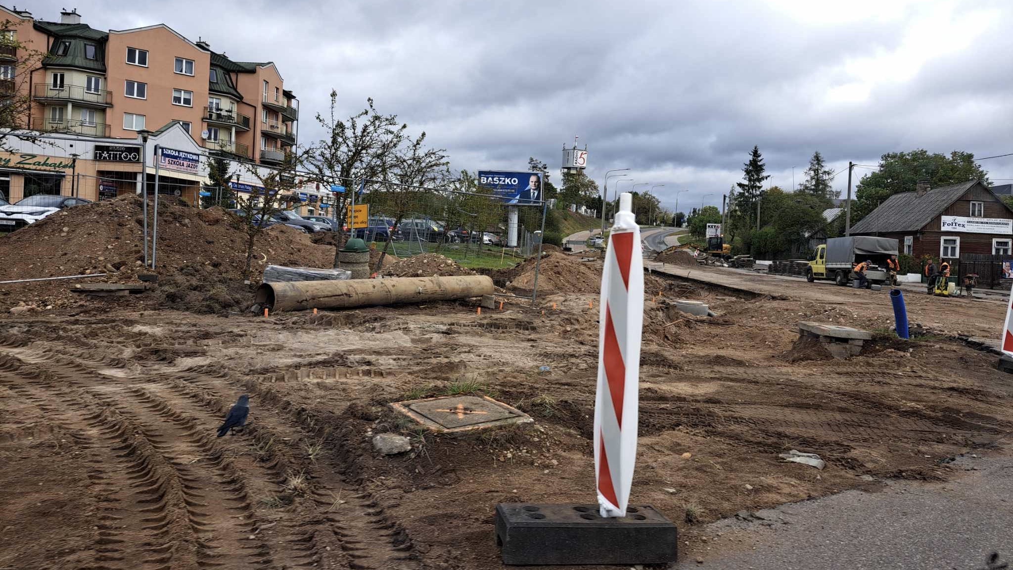 Problem z objazdem ronda łączącego suwalskie ulice Sikorskiego i Bulwarową