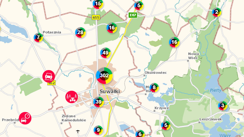 7700 zgłoszeń w 4 lata. Suwalczanie często korzystają z Krajowej Mapy Zagrożeń Bezpieczeństwa