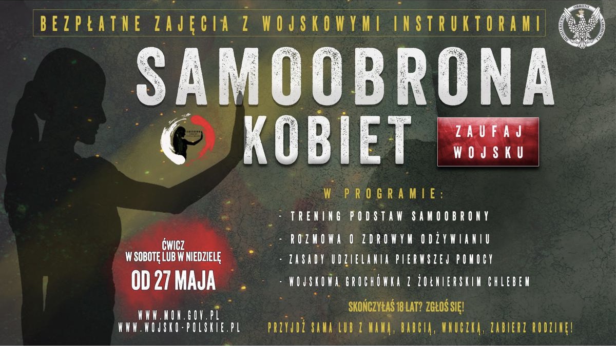 Nowa inicjatywa Ministerstwa Obrony Narodowej - "Samoobrona kobiet-zaufaj wojsku"