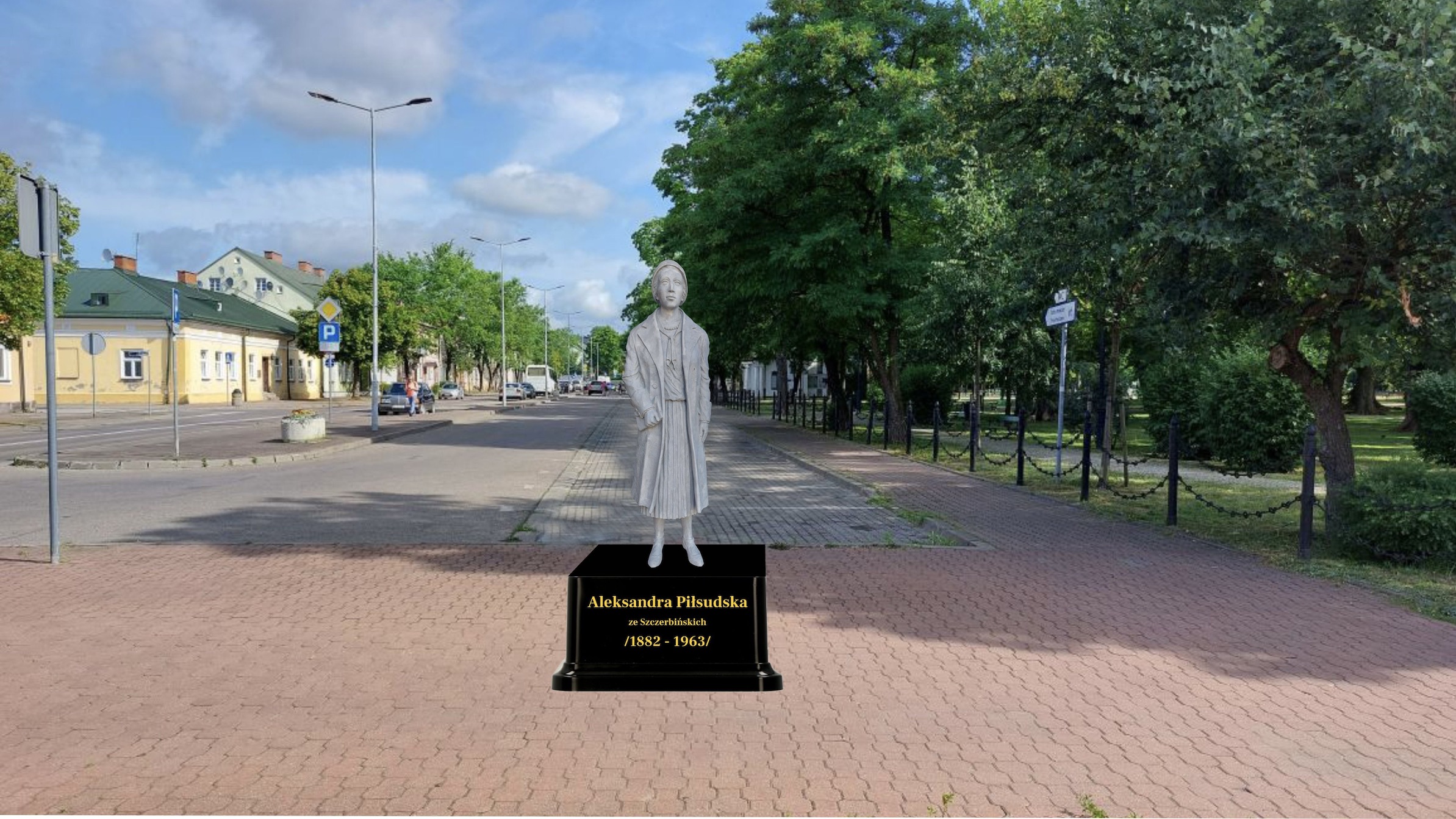 Odsłonięcie pomnika Aleksandry Piłsudskiej w Suwałkach może się znacząco opóźnić