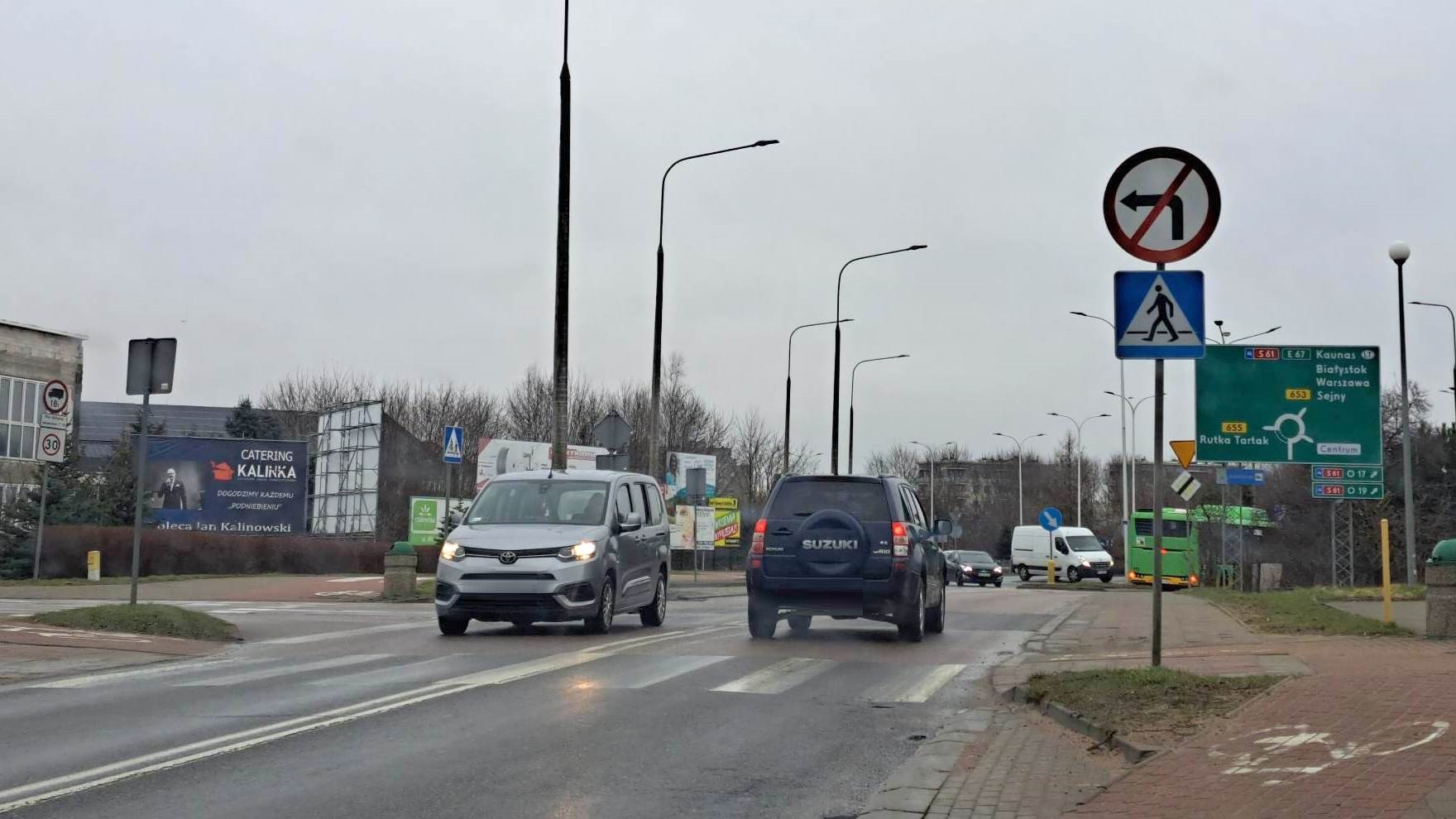 Na suwalskiej ulicy Bulwarowej dalej obowiązywał będzie zakaz skrętu w ulicę Szpitalną