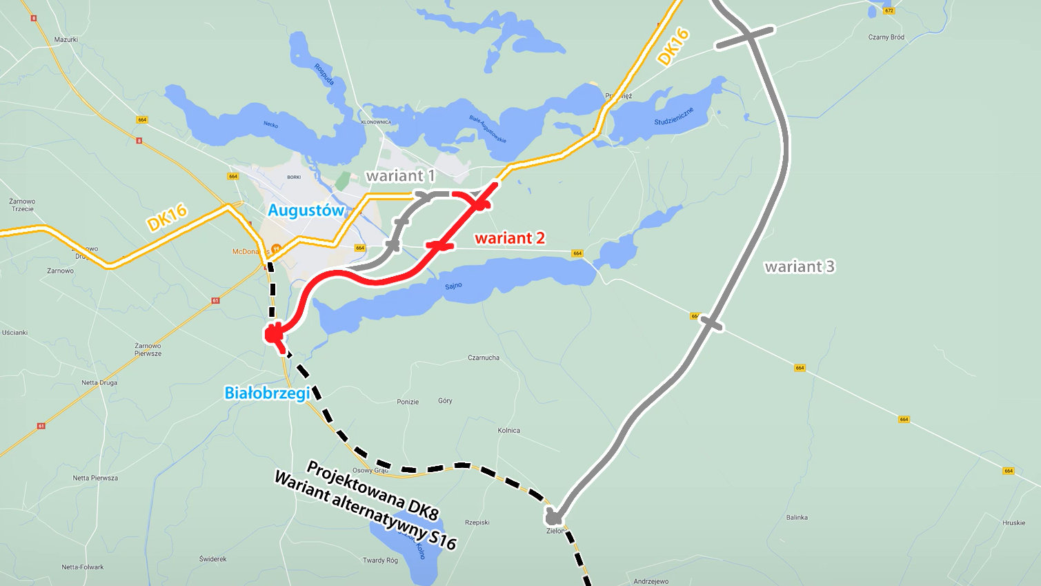 Mieszkańcy Augustowa sprzeciwiają się budowie południowo-wschodniej obwodnicy miasta