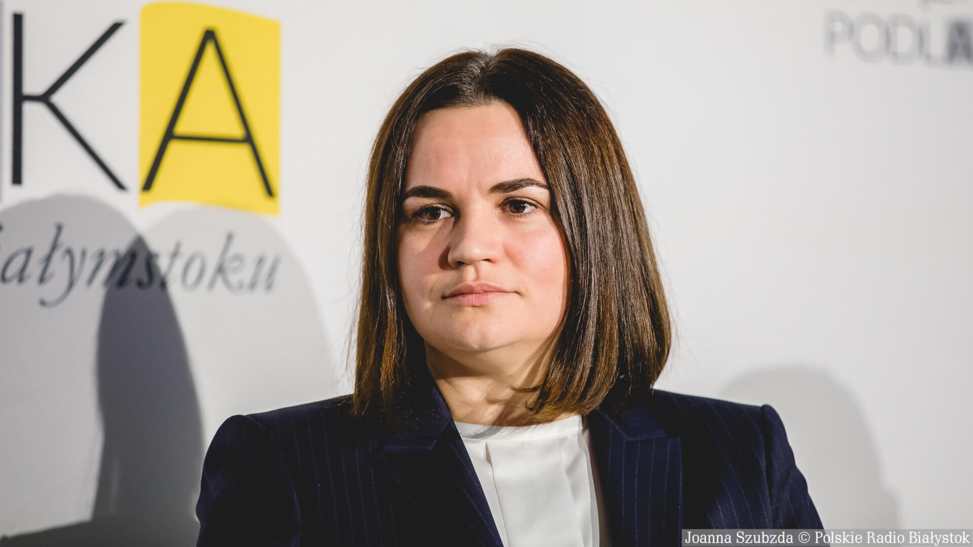 Światłana Cichanouskaja w Białymstoku 4.10.2022