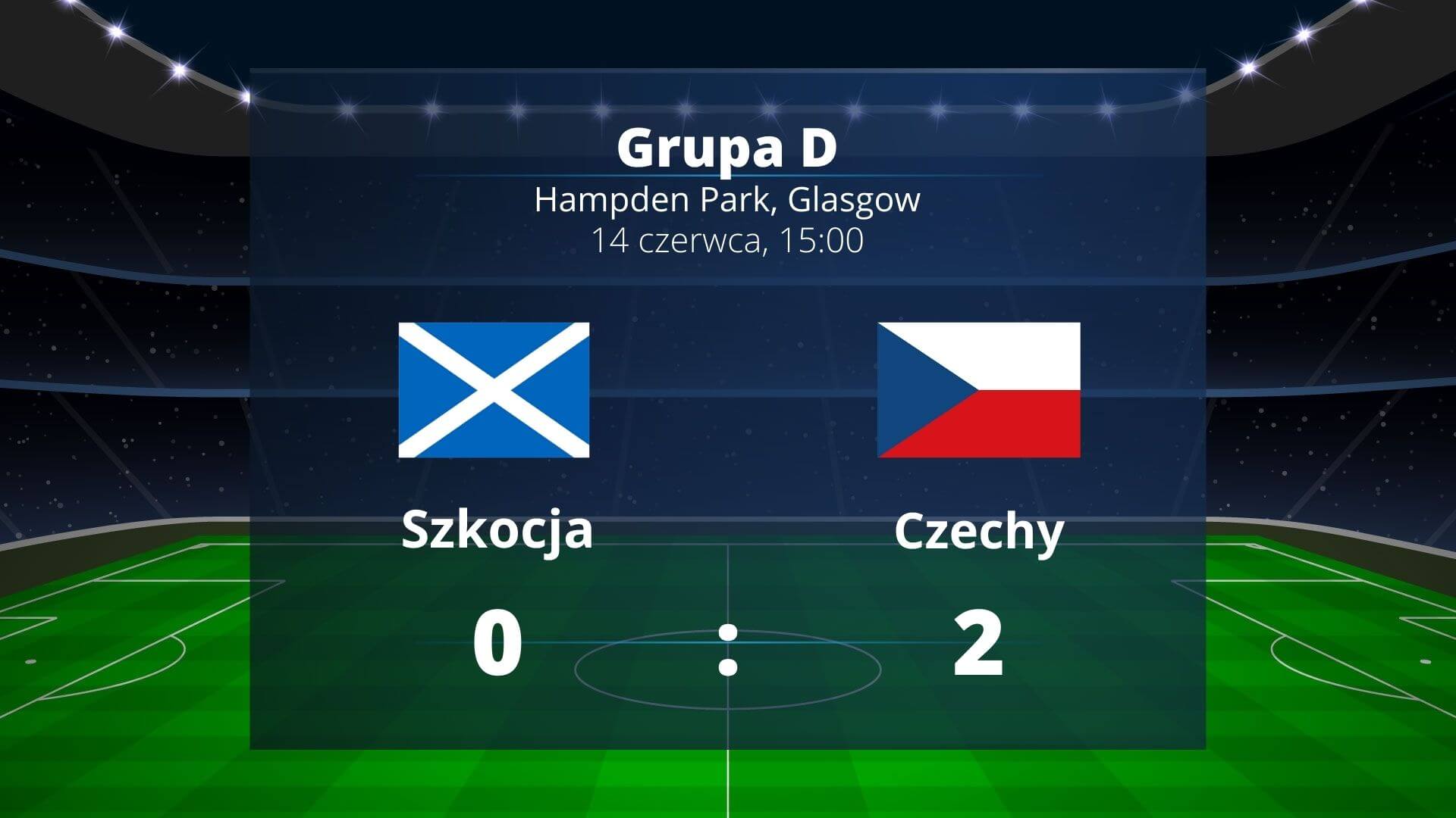Grupa D: piękna bramka Schicka i zwycięstwo Czechów nad Szkotami