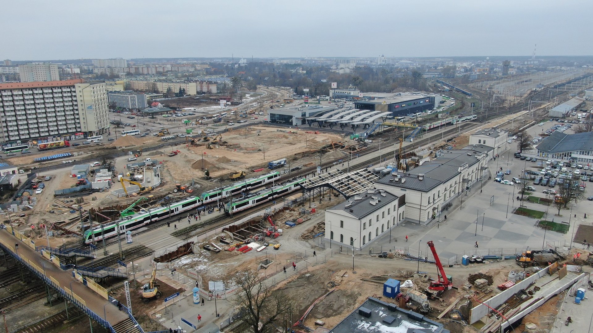 Trwają prace przy budowie Rail Baltici na Podlasiu [zdjęcia]
