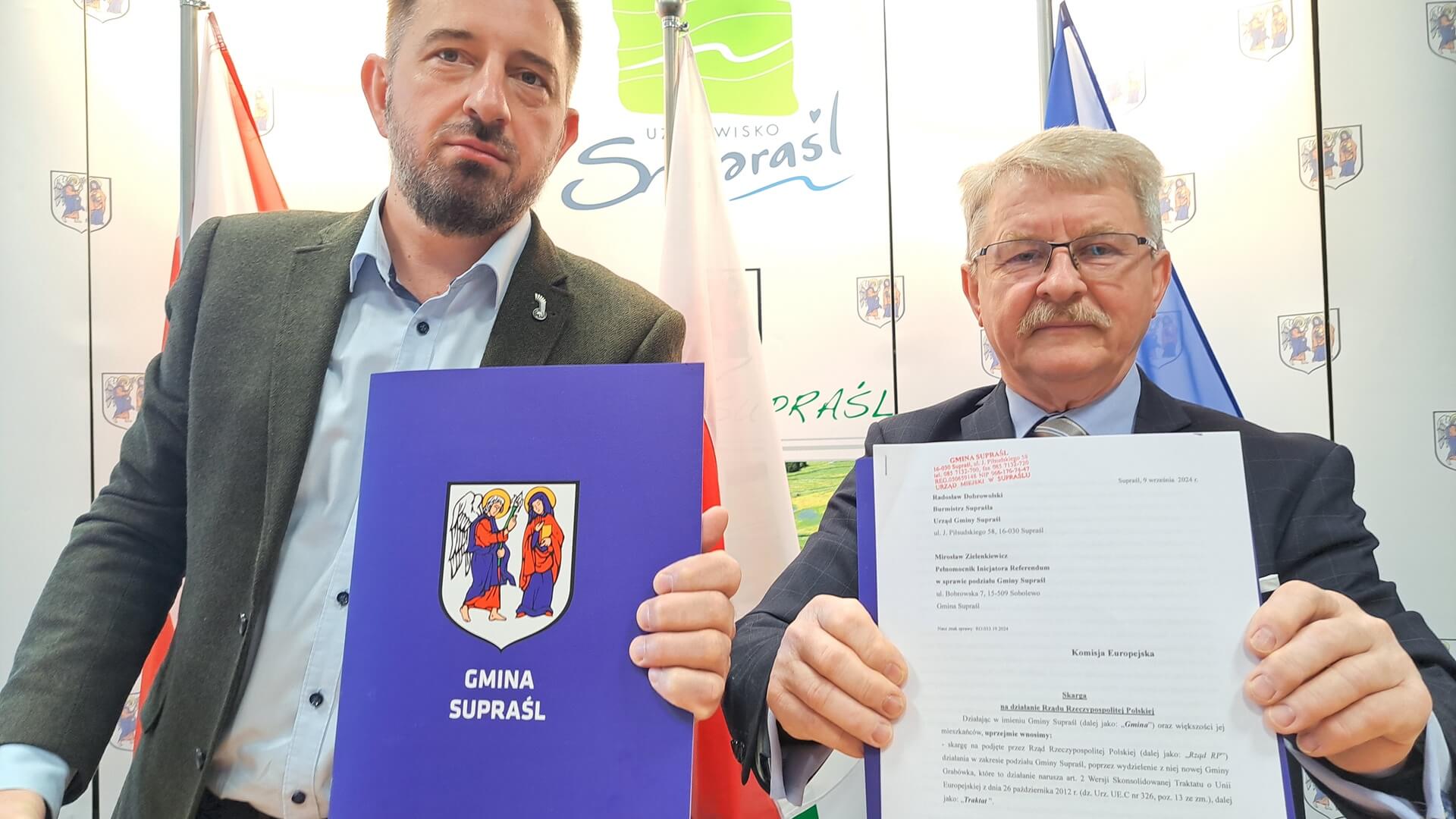 Burmistrz Supraśla skarży do Komisji Europejskiej decyzję rządu o podziale gminy