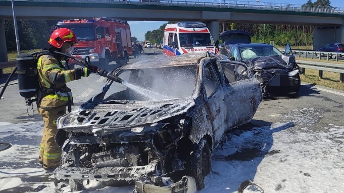 Wypadek na trasie S8 - nie żyje kobieta