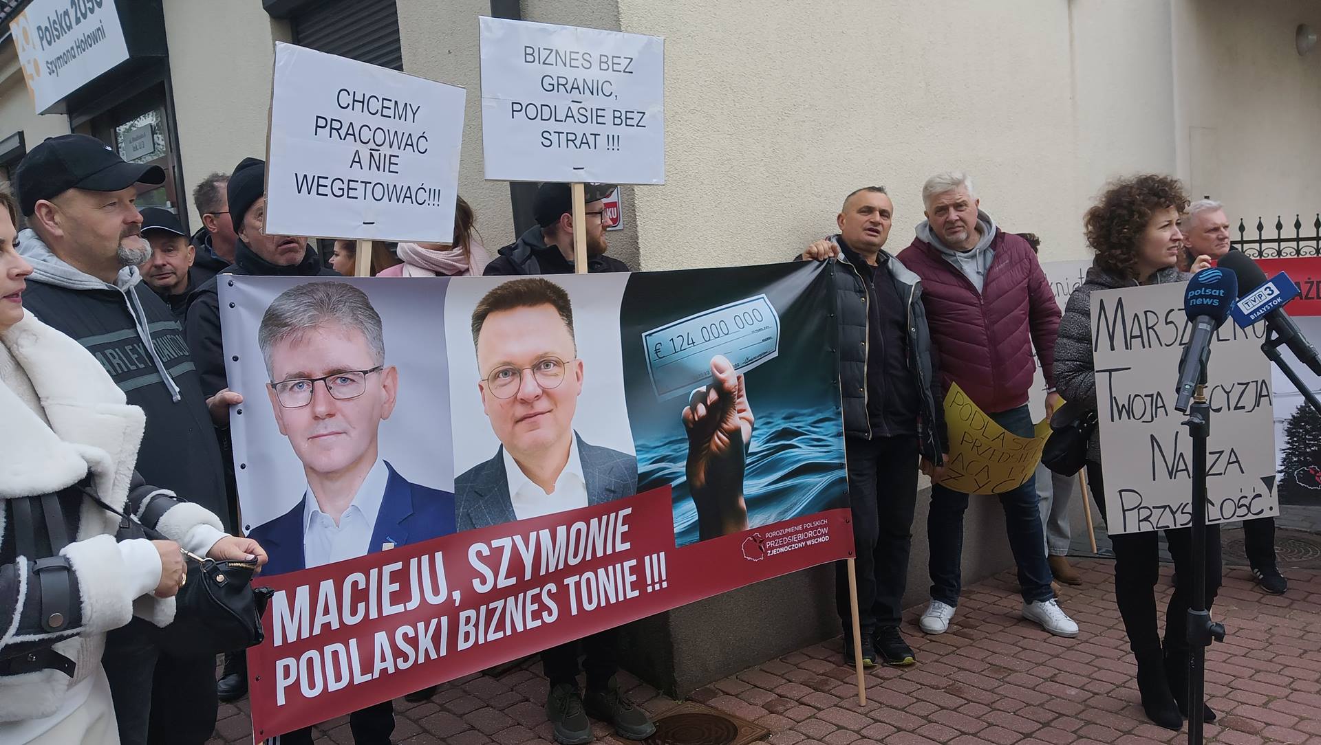 Przedsiębiorcy chcą przywrócenia ruchu na granicy z Białorusią, rekompensat i programu pomocy