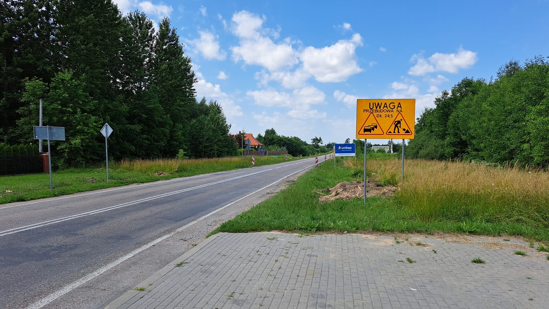 Modernizacja trasy Hajnówka-Bielsk Podlaski 9.07.2023