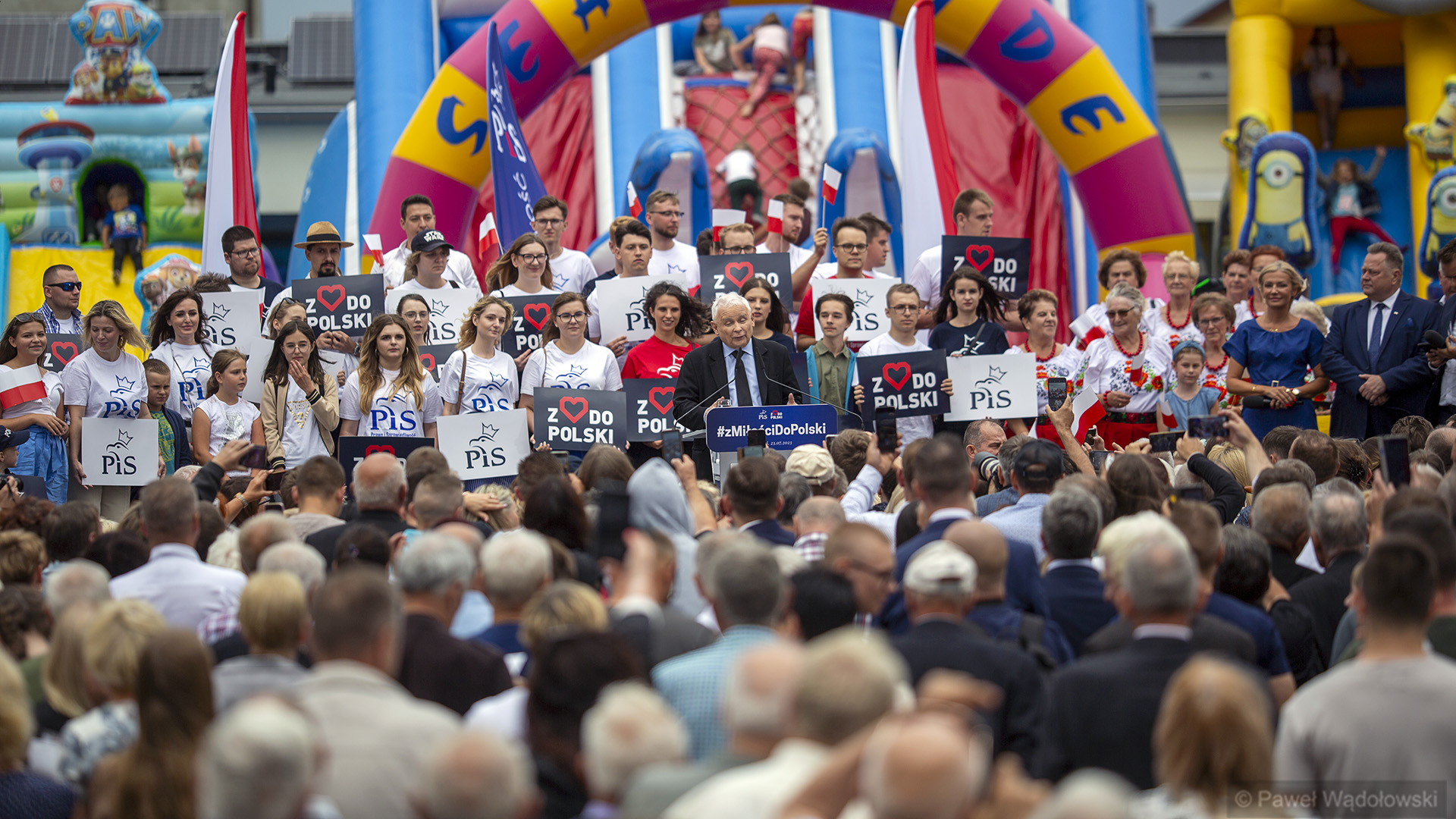 Jarosław Kaczyński odwiedził piknik rodzinny PiS w Stawiskach [zdjęcia]