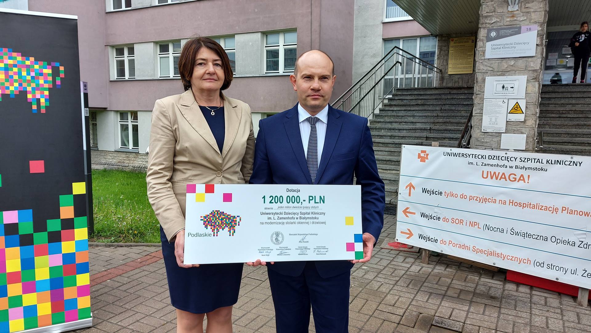 1,2 mln zł od samorządu województwa na trwający remont szpitala UDSK w Białymstoku