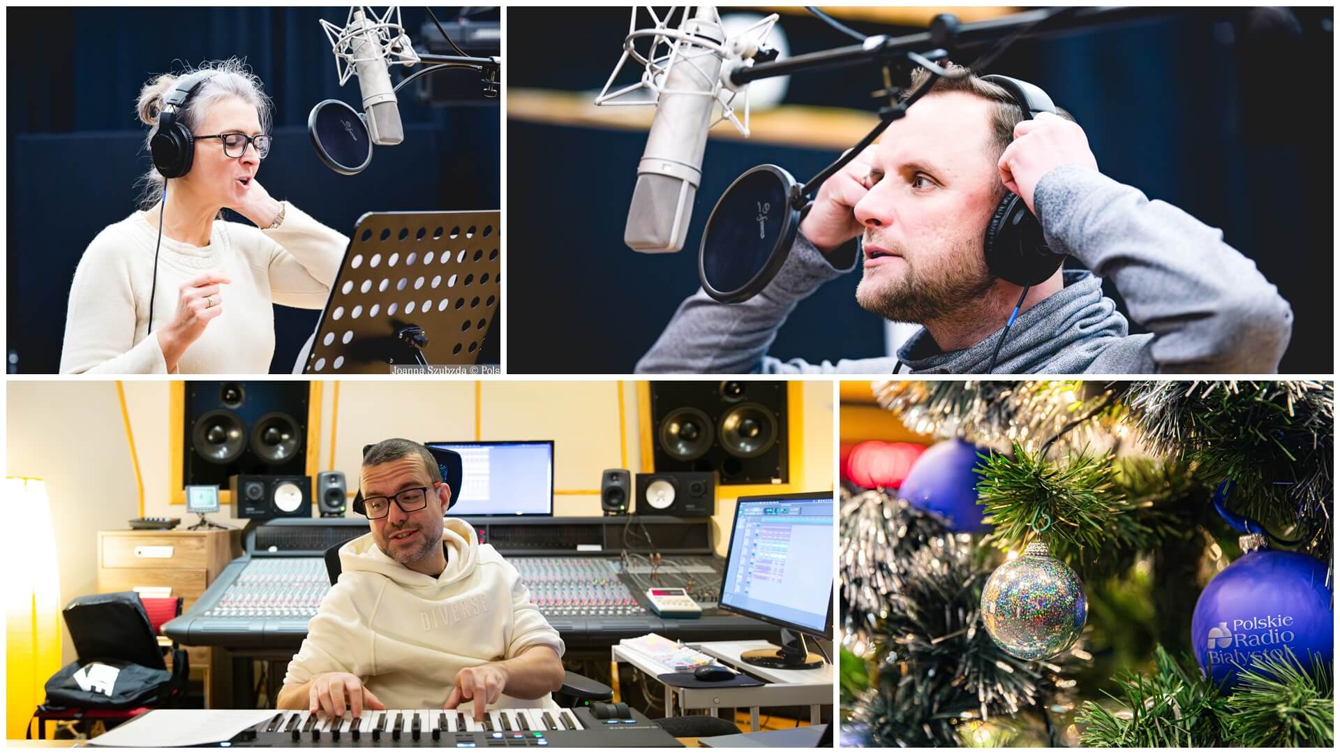 Polskie Radio Białystok Najbliżej Świąt! Są konkursy, Niebieski Mikołaj z prezentami i świąteczna piosenka [zdjęcia, wideo]