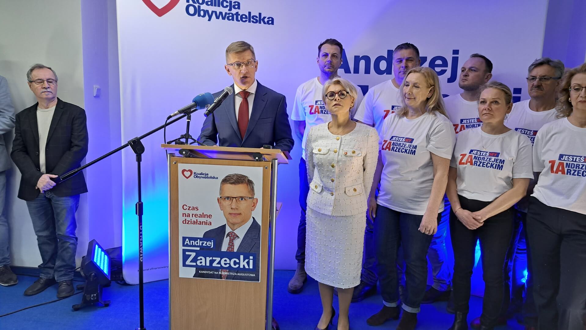 Andrzej Zarzecki kandydatem Koalicji Obywatelskiej na burmistrza Augustowa