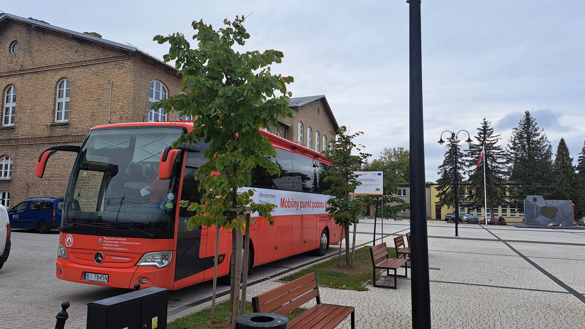 W trzech miejscowościach w województwie podlaskim można było oddać krew w mobilnym krwiobusie