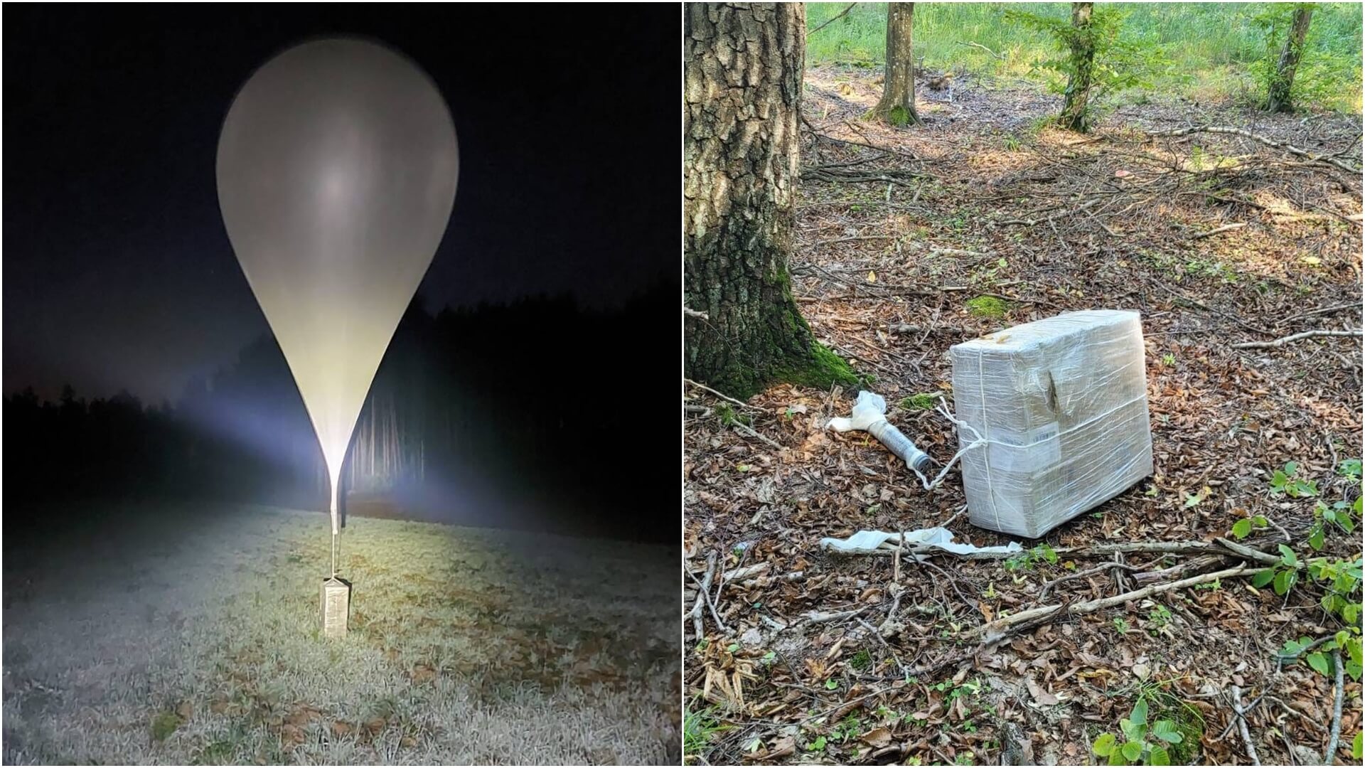 Kolejna próba przemytu z użyciem balonów meteorologicznych papierosów z Białorusi do Polski