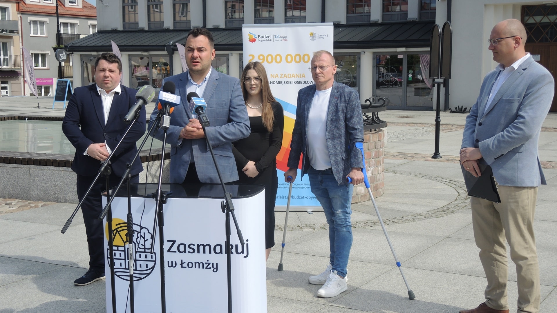 Konferencja prasowa dotycząca budżetu obywatelskiego w Łomży na 2026, 26.05.2025, fot. Adam Dąbrowski