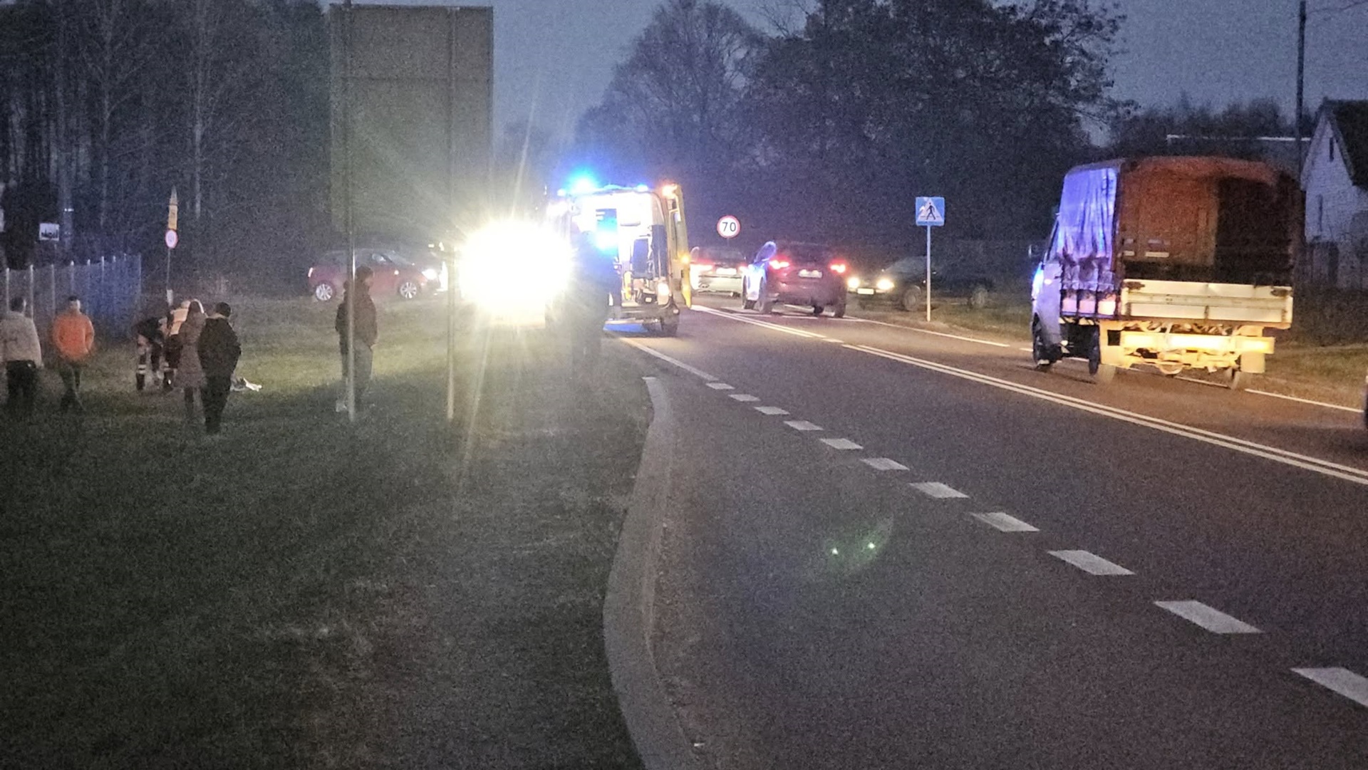 Śmiertelny wypadek na przejściu dla pieszych w Kozińcach