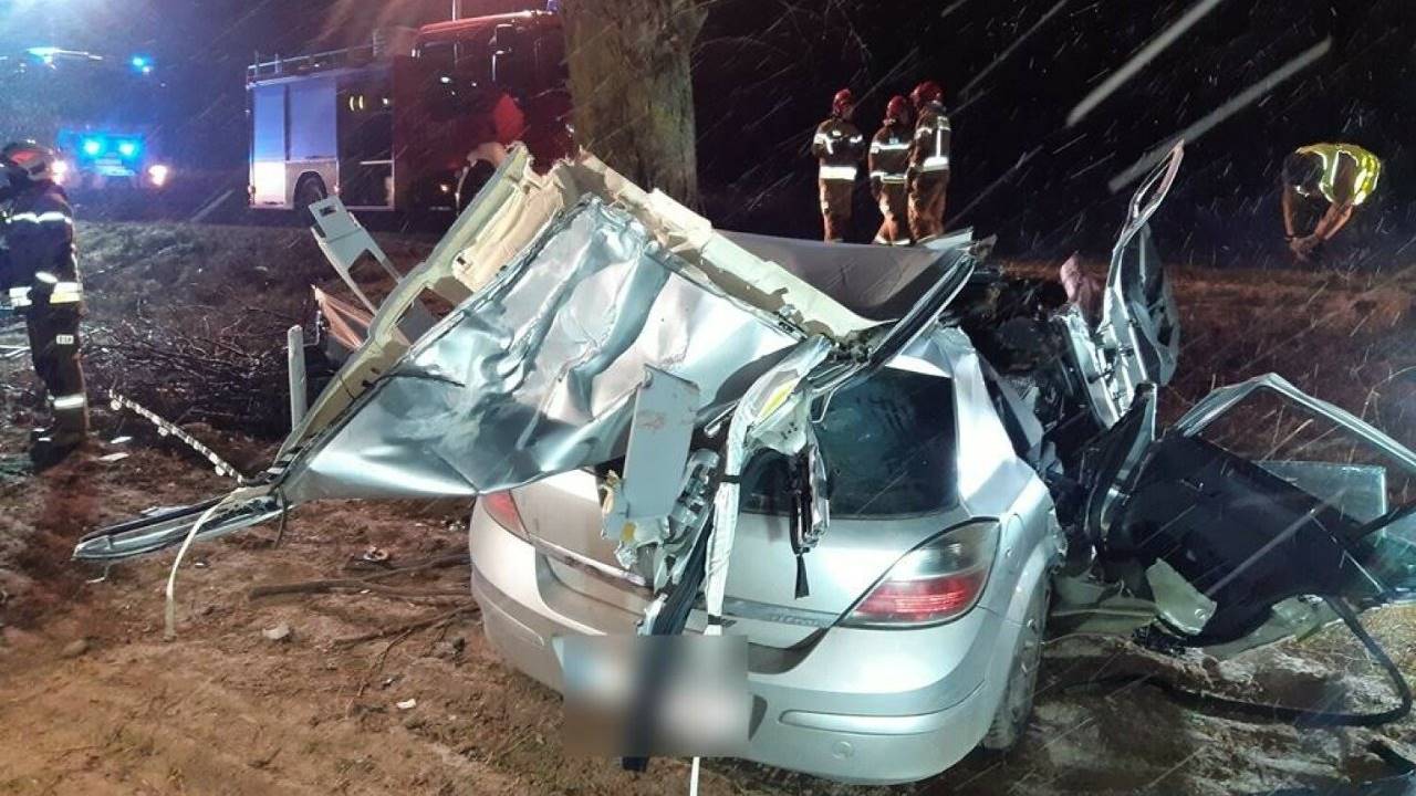 Śmiertelny wypadek na drodze Janów - Sokółka. Nie żyje trzech nastolatków