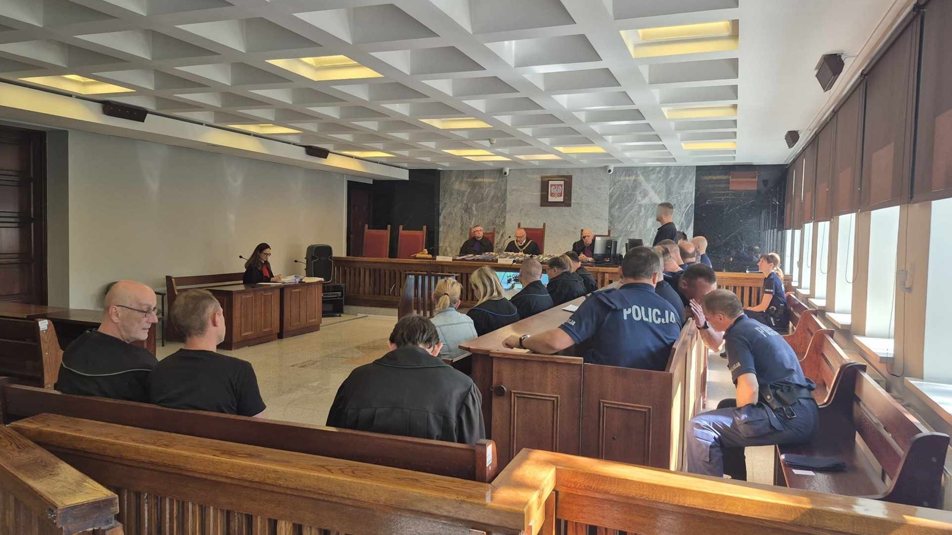 Oskarżeni o produkcję i handel narkotykami stanęli przed sądem w Suwałkach, 16.06.2025, fot. Areta Topornicka