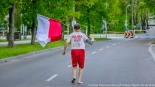 Radiowa strefa kibica na trasie 10. PKO Białystok Półmaratonu, fot. Sylwia Krassowska