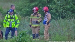 Samochód w rzece Białej, 11.07.2024, fot. Sylwia Krassowska