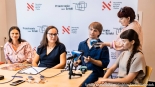 Konferencja prasowa przed spektaklem "Urodziny" w ramach programu Przestrzenie Sztuki – Taniec, 28.08.2024, fot. Sylwia Krassowska