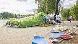 Pływanie na Byle Czym 2023 - przygotowania, fot. Sylwia Krassowska