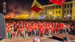 Mistrzowska feta kibiców Jagiellonii Białystok, fot. Sylwia Krassowska