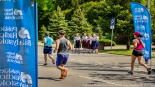 Radiowa strefa kibica na trasie 10. PKO Białystok Półmaratonu, fot. Sylwia Krassowska