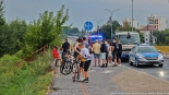 Samochód w rzece Białej, 11.07.2024, fot. Sylwia Krassowska