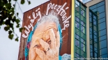 Mural "Wyślij pocztówkę dla babci i dziadka", fot. Sylwia Krassowska