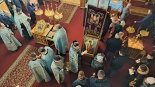 Święcenie świec gromnicznych w przeddzień święta Spotkania Pańskiego w cerkwi p.w. św. proroka Eliasza, fot. Anna Makarewicz