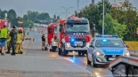 Samochód w rzece Białej, 11.07.2024, fot. Sylwia Krassowska