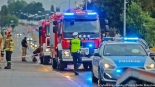 Samochód w rzece Białej, 11.07.2024, fot. Sylwia Krassowska