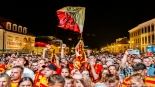 Mistrzowska feta kibiców Jagiellonii Białystok, fot. Sylwia Krassowska