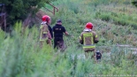 Samochód w rzece Białej, 11.07.2024, fot. Sylwia Krassowska