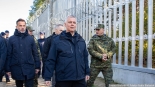 Wizyta Tomasza Siemoniaka na polsko-białoruskiej granicy w Niemirowie, 17.10.2024, fot. Joanna Szubzda